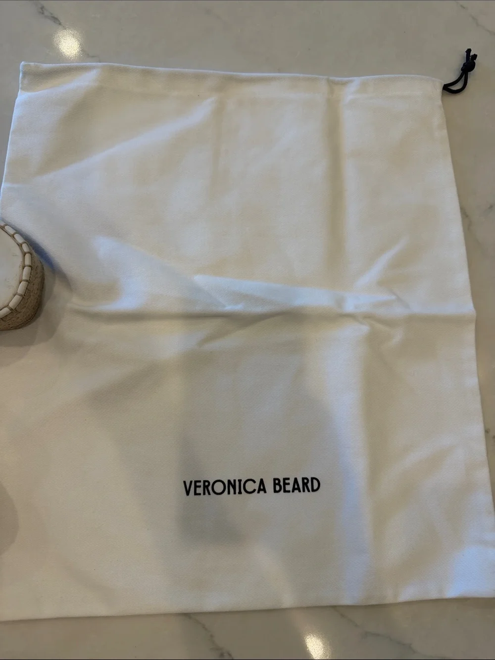 Veronica Beard  RIYA Cream Woven Leather Espadrille Slingback Sandals
